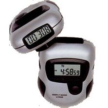 Silver Digital Pedometer